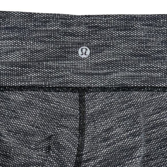 Lululemon Wunder Under Pant In Coco Pique Black White Size 4 - Picture 9 of 11